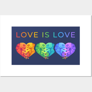 Love is Love by WOOF SHIRT Posters and Art